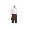 Egochef Delantal de mostrador marrón 40x70cm con bolsillo