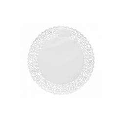 Encaje redondo de papel blanco cm 30