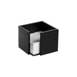 Porte-serviettes en bambou noir 14x14x10 cm