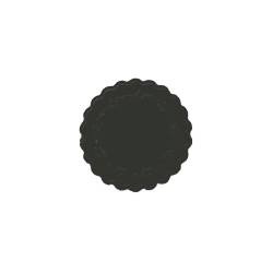 Sous-verres jetables Romance Duni noir 9 cm
