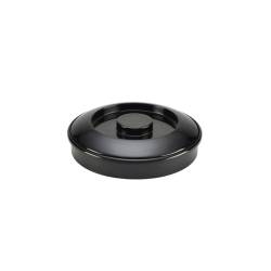 Porte-tortilla avec couvercle en plastique noir 18 cm