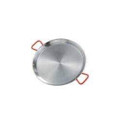 Ideal Ilsa paellera de acero al carbono con asas rojas cm 28