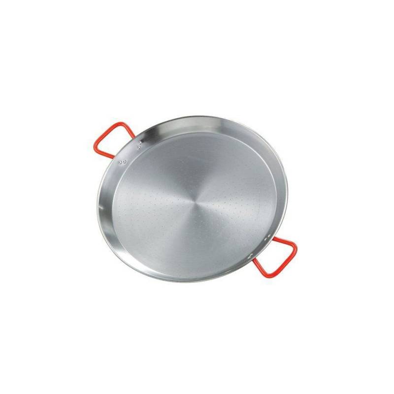 Ideal Ilsa poêle à paella en acier au carbone avec poignées rouges cm 32