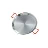 Ideal Ilsa maxi poêle à paella en acier carbone avec poignées rouges cm 60