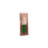 Set de 3 couteaux d'office Genoa Arcos en acier inoxydable avec manche vert
