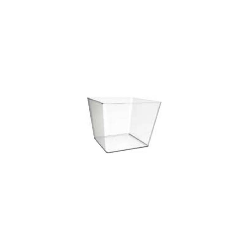 Vaso Pagoda cuadrado en ps transparente cl 20