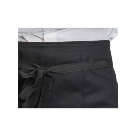 Tablier de poche à chevrons noir 75x60 cm