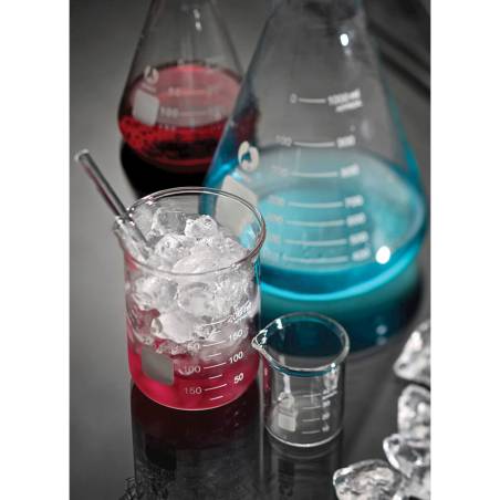 Vaso cilíndrico graduado de vidrio Bomex cl 25