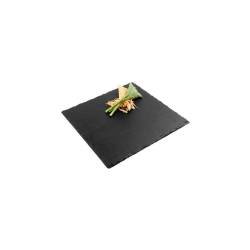 Paderno Assiette carrée en ardoise naturelle 30x30 cm