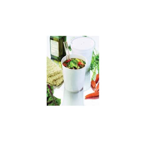 Gobelets à emporter jetables Soup Duni en carton blanc cl 103
