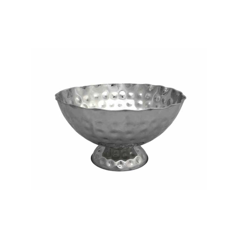 Pot à vin mousseux Alm avec pied en acier inoxydable martelé cm 39