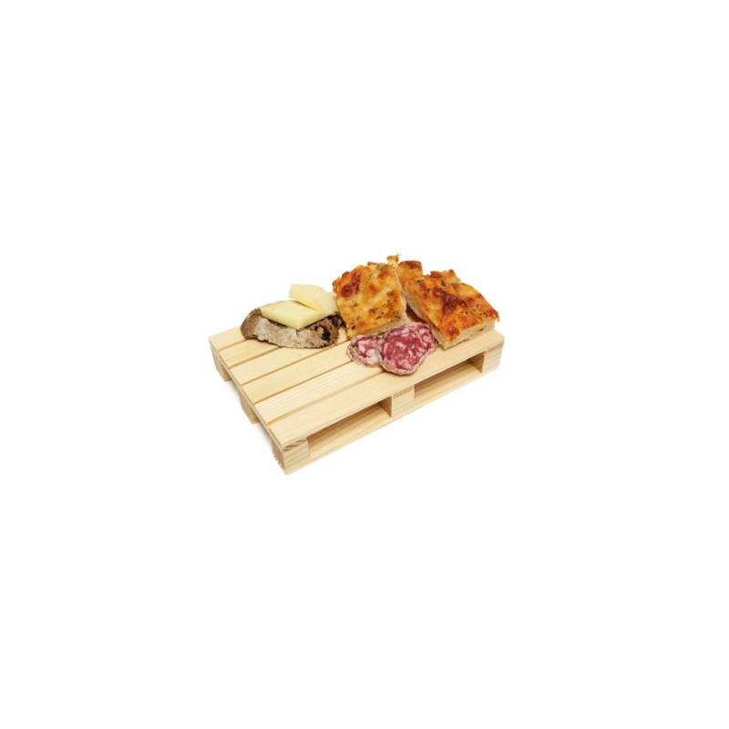 Plato palet de madera 20x13 cm