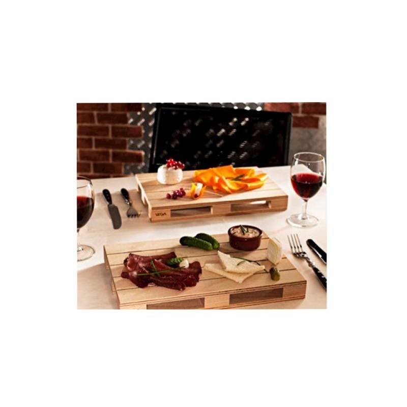 Plato palet de madera 30x19 cm