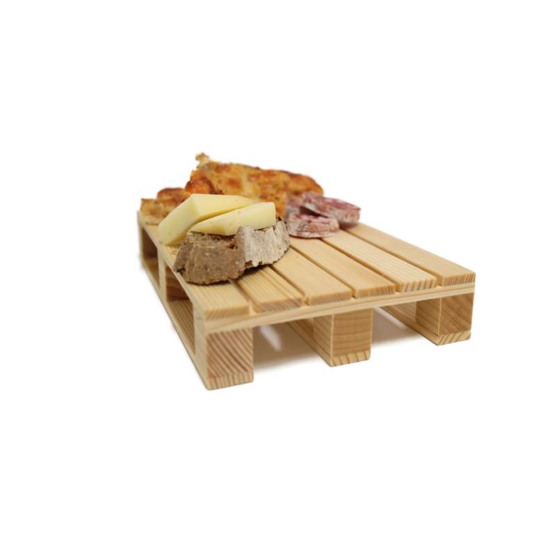 Palette en bois Assiette cm 35x19,6