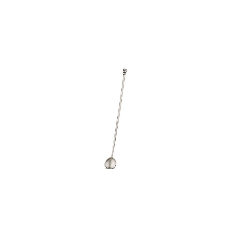 Cuillère de bar Sirmione Cosi Tabellini étain satiné 34,5 cm