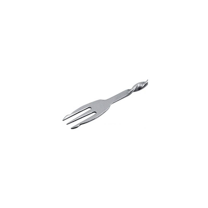 Cuillère de bar avec fourchette en acier inoxydable 28,5 cm