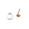 Bouteilles sans bouchon en plastique transparent cl 25