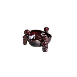 Tiki mug Scorpion porcelaine marron cl 83