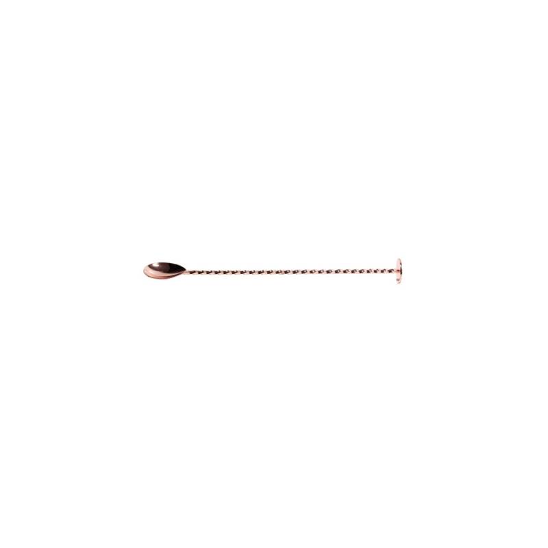 Cuillère de bar Ronin avec pilon en acier inoxydable cuivré 27 cm