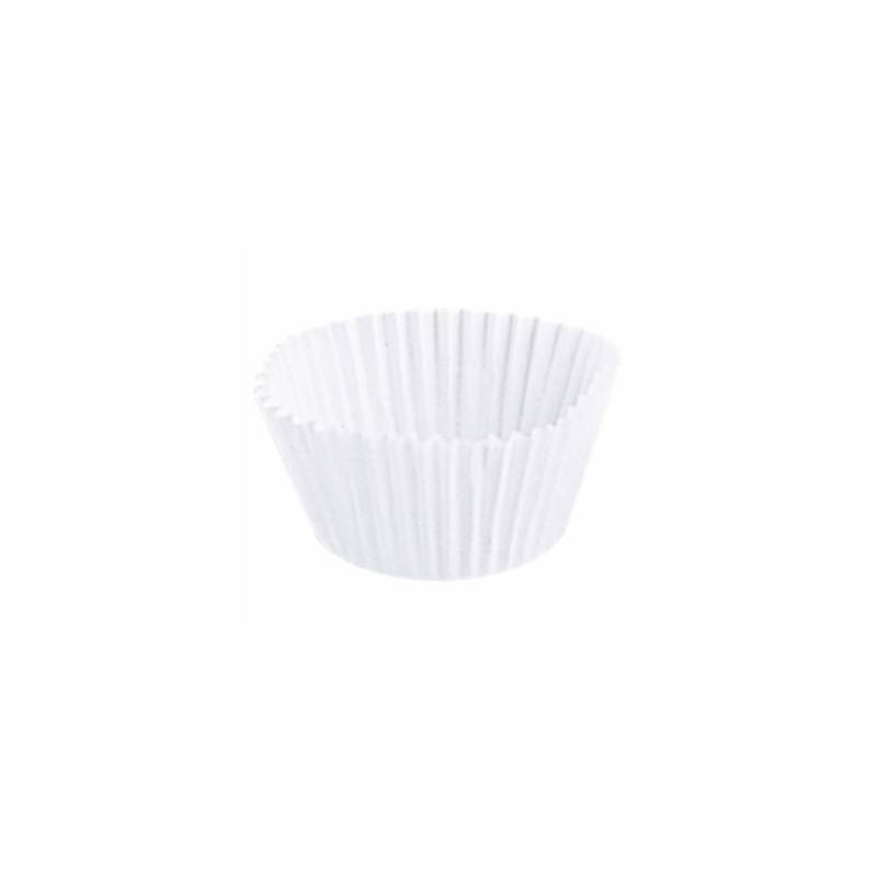 Plat à petits fours jetable en papier blanc cm 5x2,7