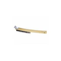 Cepillo para parrilla con rascador de madera cm 35.5x2.5x4.8
