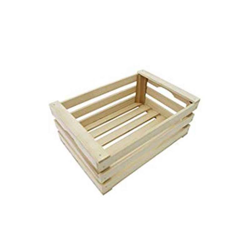 Mini caja de listones de madera 25x13x7 cm