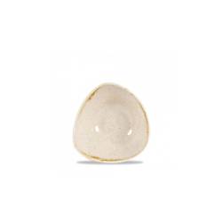 Taza triangular de cerámica vitrificada color crema Stonecast Churchill 15,3 cm