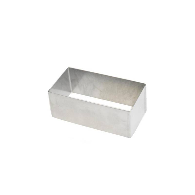 Molde rectangular de acero inoxidable 40,3x10,3x6 cm