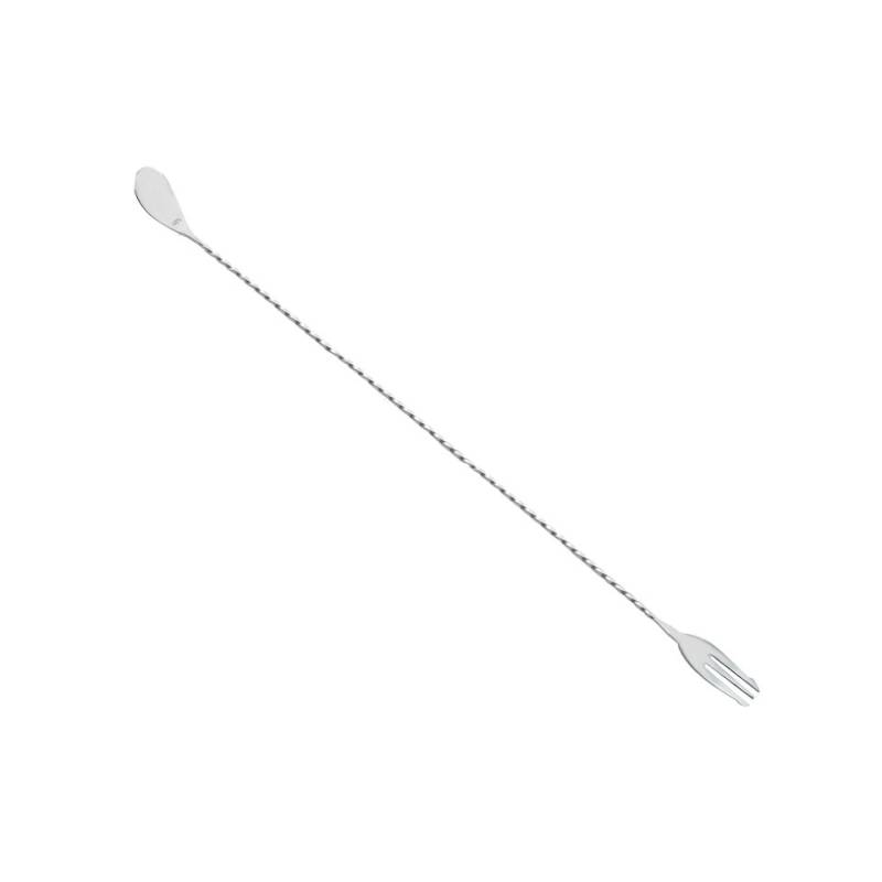 Cuchara de bar con tenedor de acero inoxidable cm 45