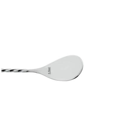 Cuillère de bar avec fourchette en acier inoxydable cm 45