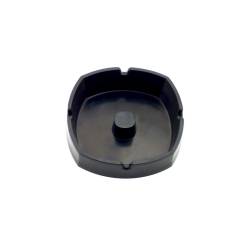 Cendrier empilable en nylon noir 9,5X9,5X3,5 cm