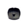 Cendrier empilable en nylon noir 9,5X9,5X3,5 cm