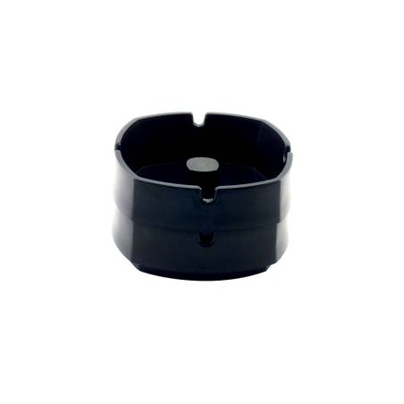 Cenicero apilable de nailon negro 9,5X9,5X3,5 cm