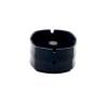 Cenicero apilable de nailon negro 9,5X9,5X3,5 cm