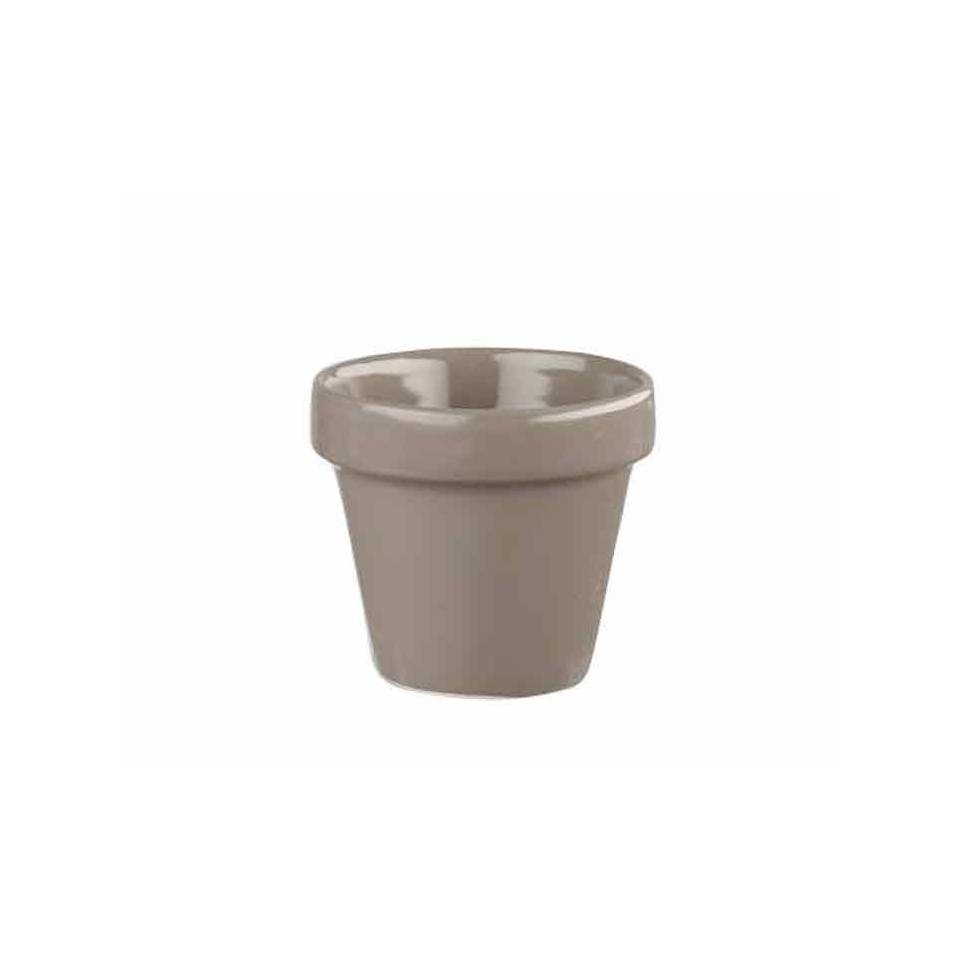 Churchill Maceta de cerámica vitrificada gris cl 48