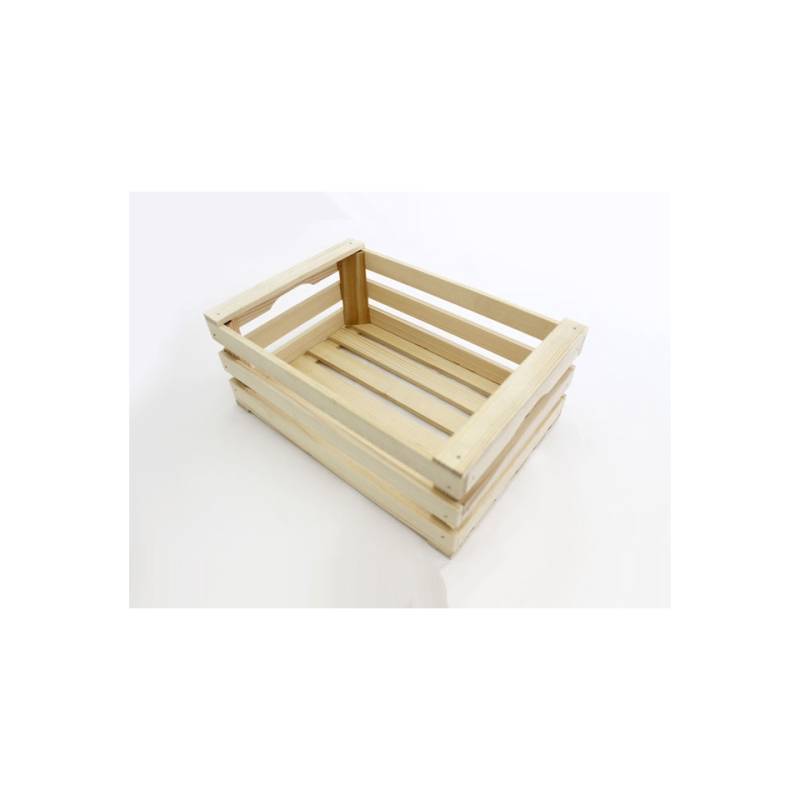 Mini-boîte à lattes en bois 12x6x8 cm