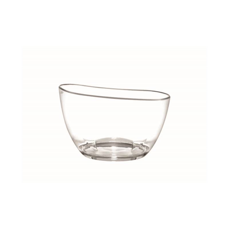 Copa de vino espumoso eclipse oval acrílico transparente 39,6x29,2 cm