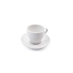 Taza Minho con plato de porcelana blanca cl 20