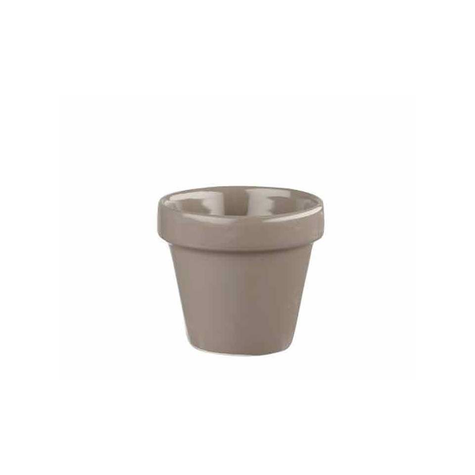 Churchill Maceta de cerámica vitrificada gris cl 34