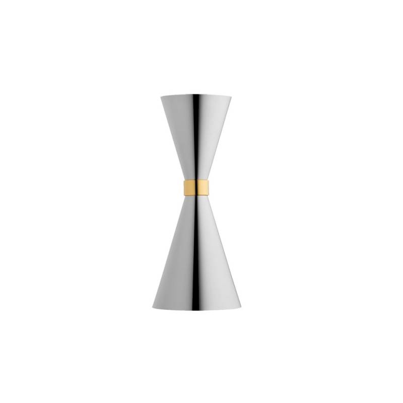 Jigger Mr Slim en acier inoxydable avec anneau en or cl 3-6