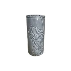 Taza Tiki Samurai porcelana azul cl 56