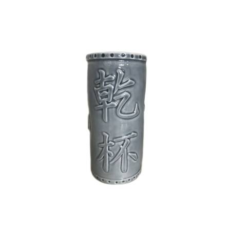Taza Tiki Samurai porcelana azul cl 56