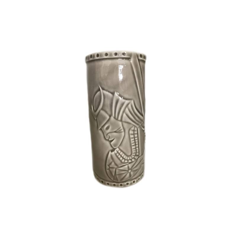 Tiki mug Samurai porcelaine grise cl 56