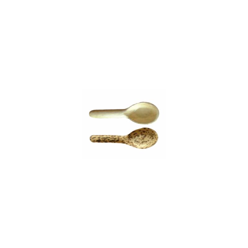 Cucharas desechables de hoja de palma 13x4 cm