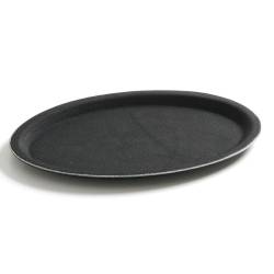 Hendi bandeja ovalada antideslizante de fibra de vidrio negra cm 60x73