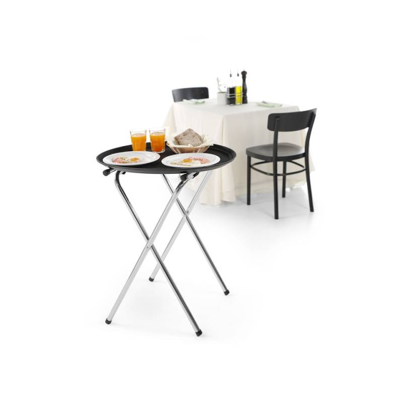 Hendi plateau ovale antidérapant en fibre de verre noir cm 60x73