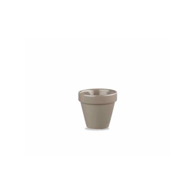 Churchill Maceta de cerámica vitrificada gris cl 5,7