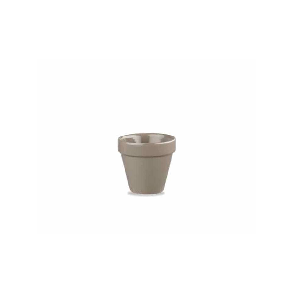 Churchill Maceta de cerámica vitrificada gris cl 5,7