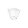 Coupe prismatique carrée en ps transparent cl 9,5