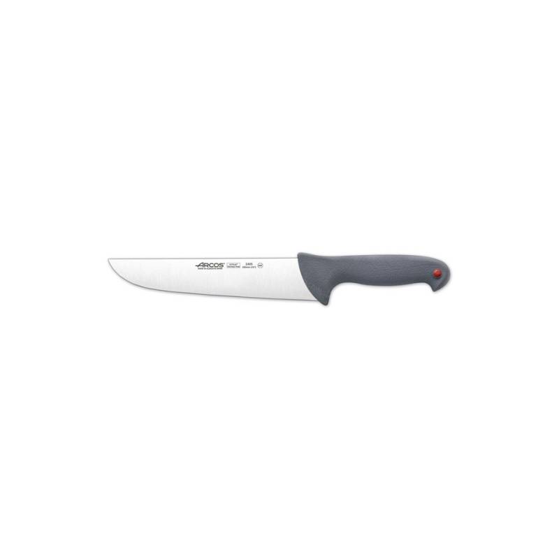 Couteau de boucher Arcos en acier inoxydable avec manche gris 25 cm